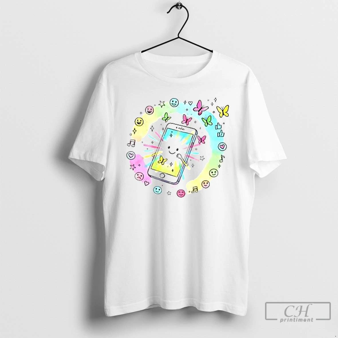 Classic Kawaii Kitten On Retro Game Controller Funny T Shirts