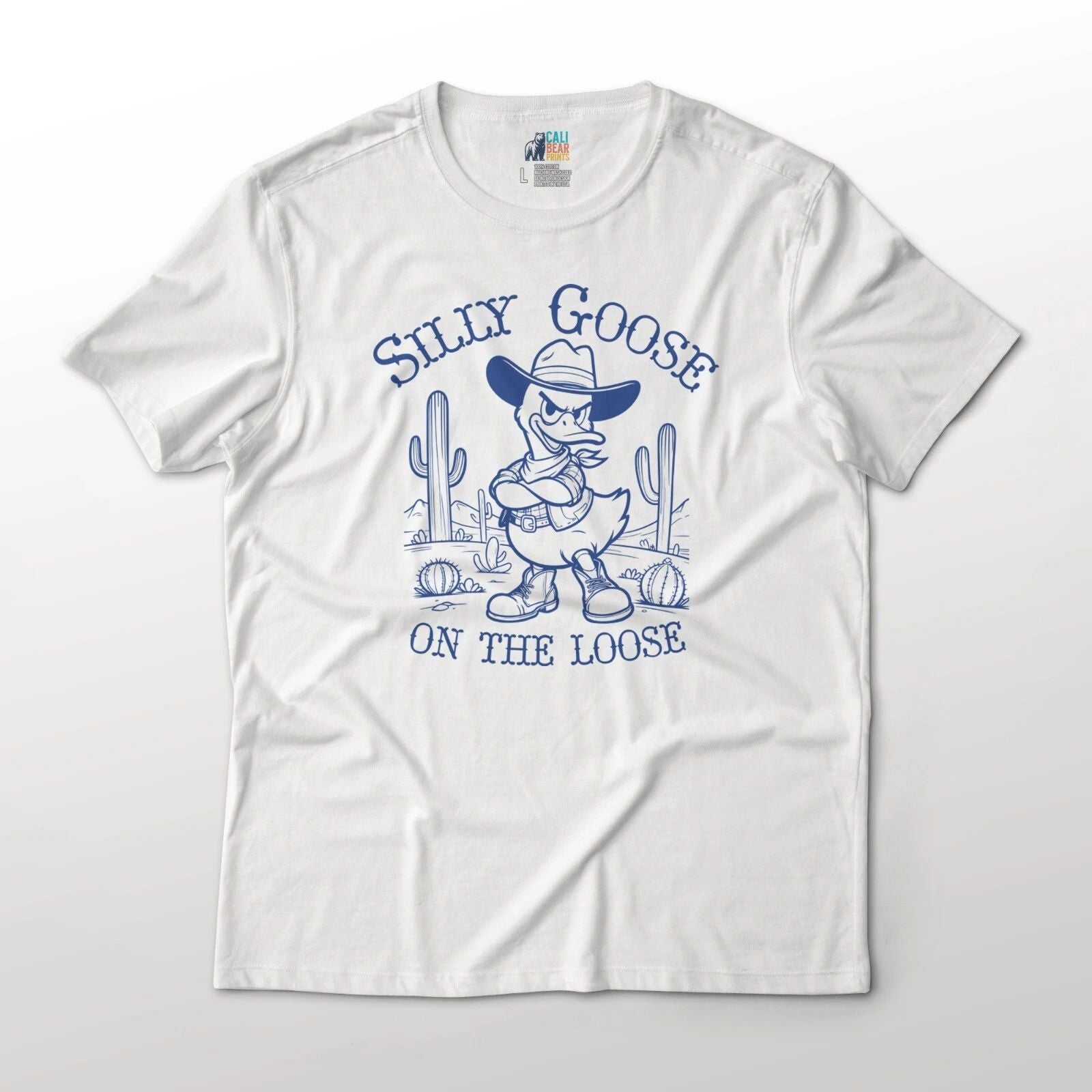 Silly Goose On The Loose Funny Cute Animal Graphic T-Shirt