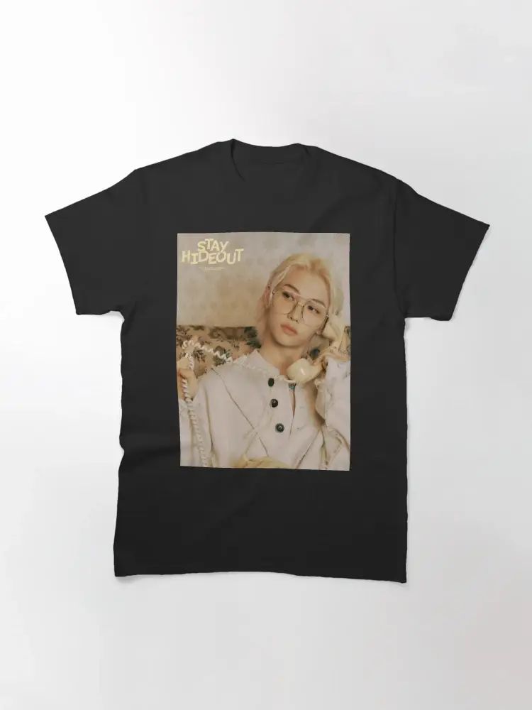 Vintage Inspired Artist Portrait T-Shirt with Stay Hideout
