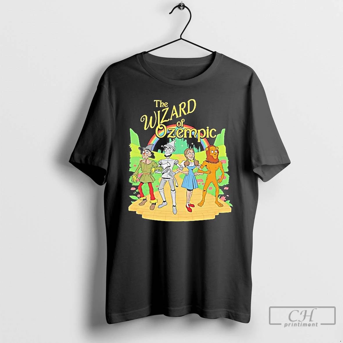 Premium Wizard Of Ozempic Rainbow Graphic T Shirts