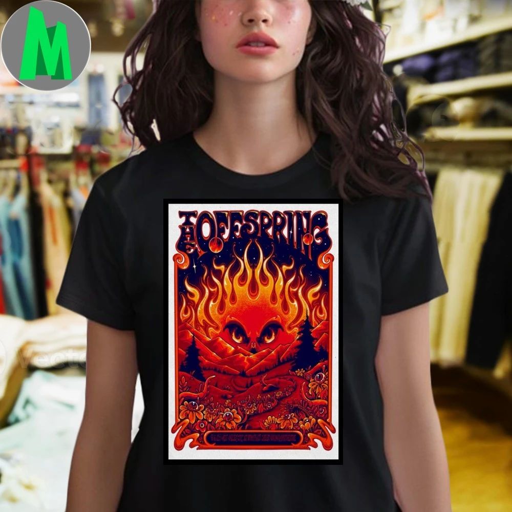 The Offspring Sept 6 2025 West Valley City Utah Tour Poster Shirt