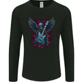 Guitar Skull Heavy Metal Rock Music Band Wings Mens Long Sleeve T-Shirt