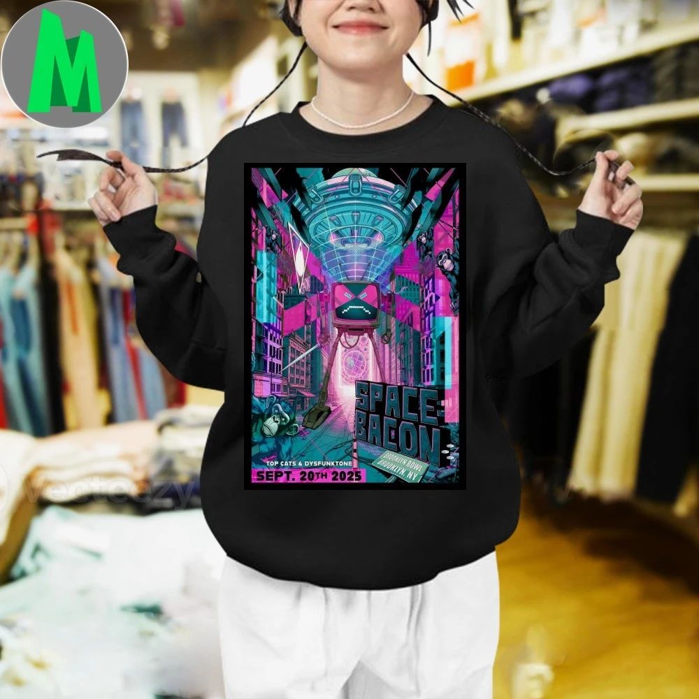 Space Bacon Brooklyn Bowl In Brooklyn NY September 20 2025 Poster T-Shirt