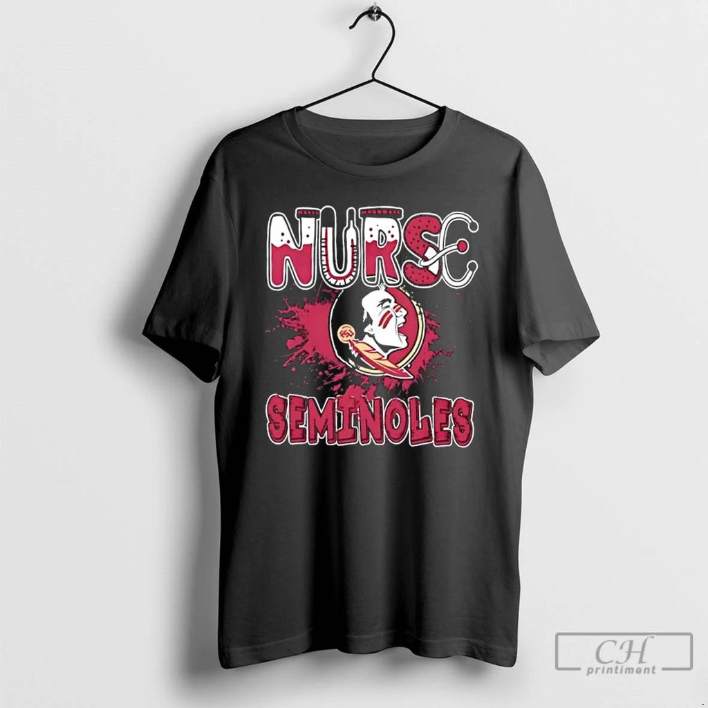 Classic Nurse X Florida State Seminoles Football T Shirts