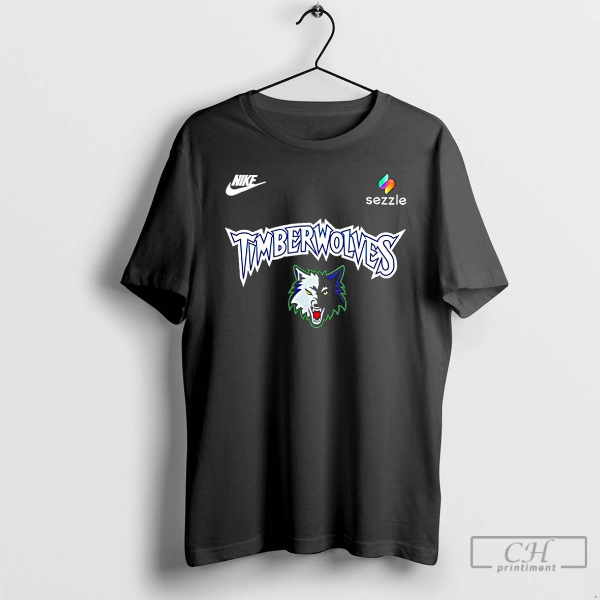 Classic 2025 26 Minnesota Timberwolves Back The Black 2 Sided T Shirts
