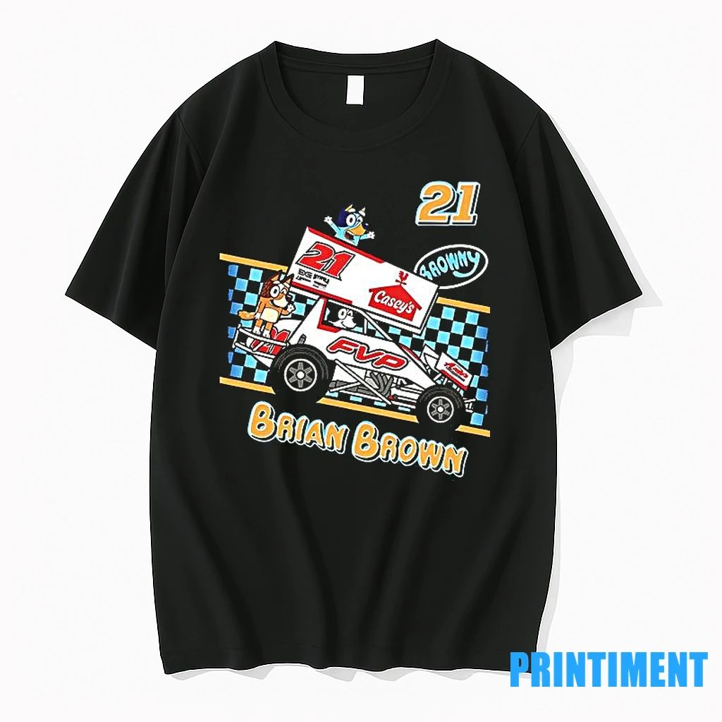 Bluey Brian Brown Caseys Fvp Racing 21 Tshirts Sweater