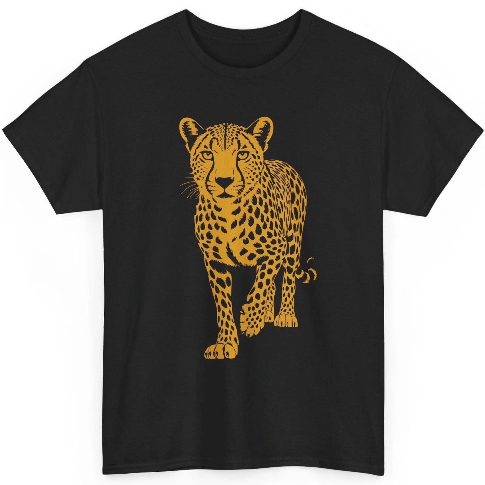 Graphic Cheetah Shirt African Wildlife Predator Nature Animal Lover Tee