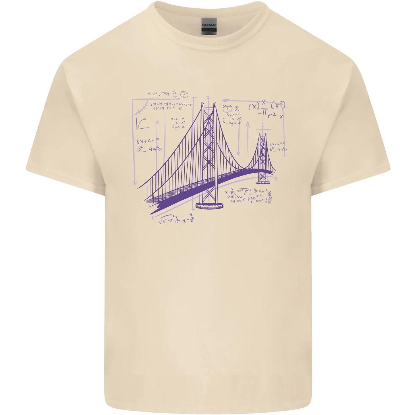 Bridge Equation Physics Maths Geek Mens Cotton T-Shirt Tee Top