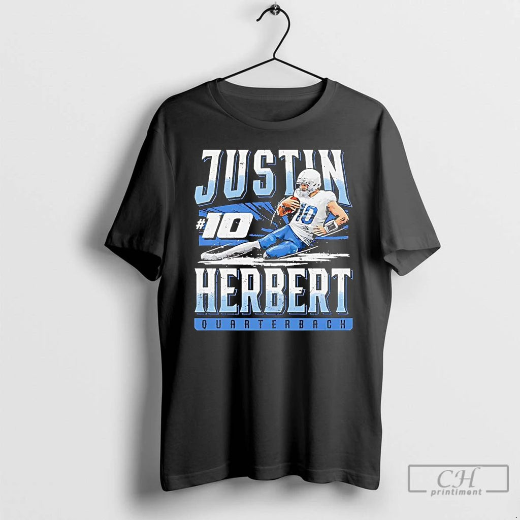 Premium Justin Herbert Quarterback Los Angeles Chargers T Shirts