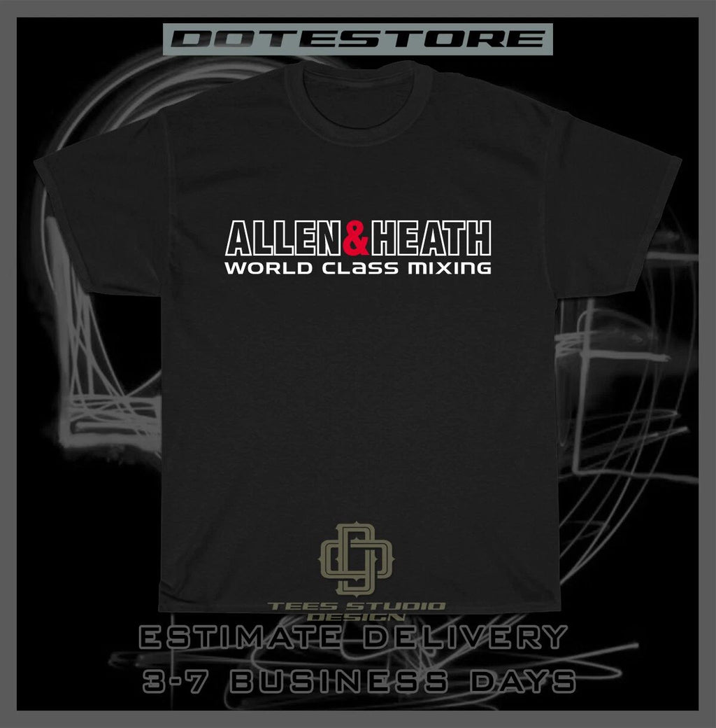 Allen & Heath World Class Mixing Logo Men's T-Shirt American Tee Shirt