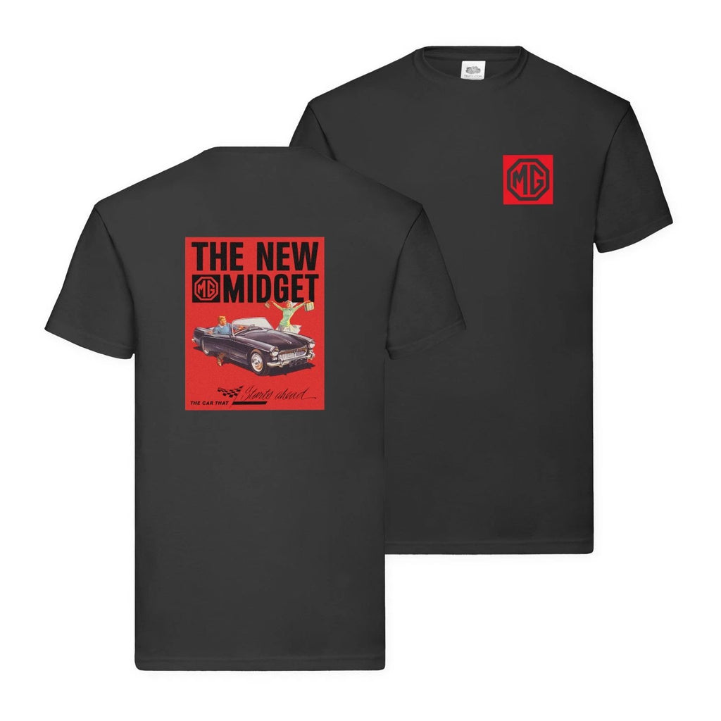 MG Midget T-Shirt Classic British Sports Retro Ad Car OFFICIAL LICENCED PRODUCT