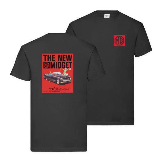 MG Midget T-Shirt Classic British Sports Retro Ad Car OFFICIAL LICENCED PRODUCT