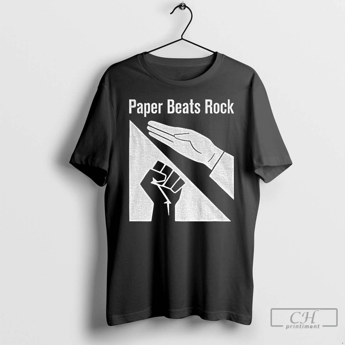 Premium Hands Paper Beats Rock Political T Shirts