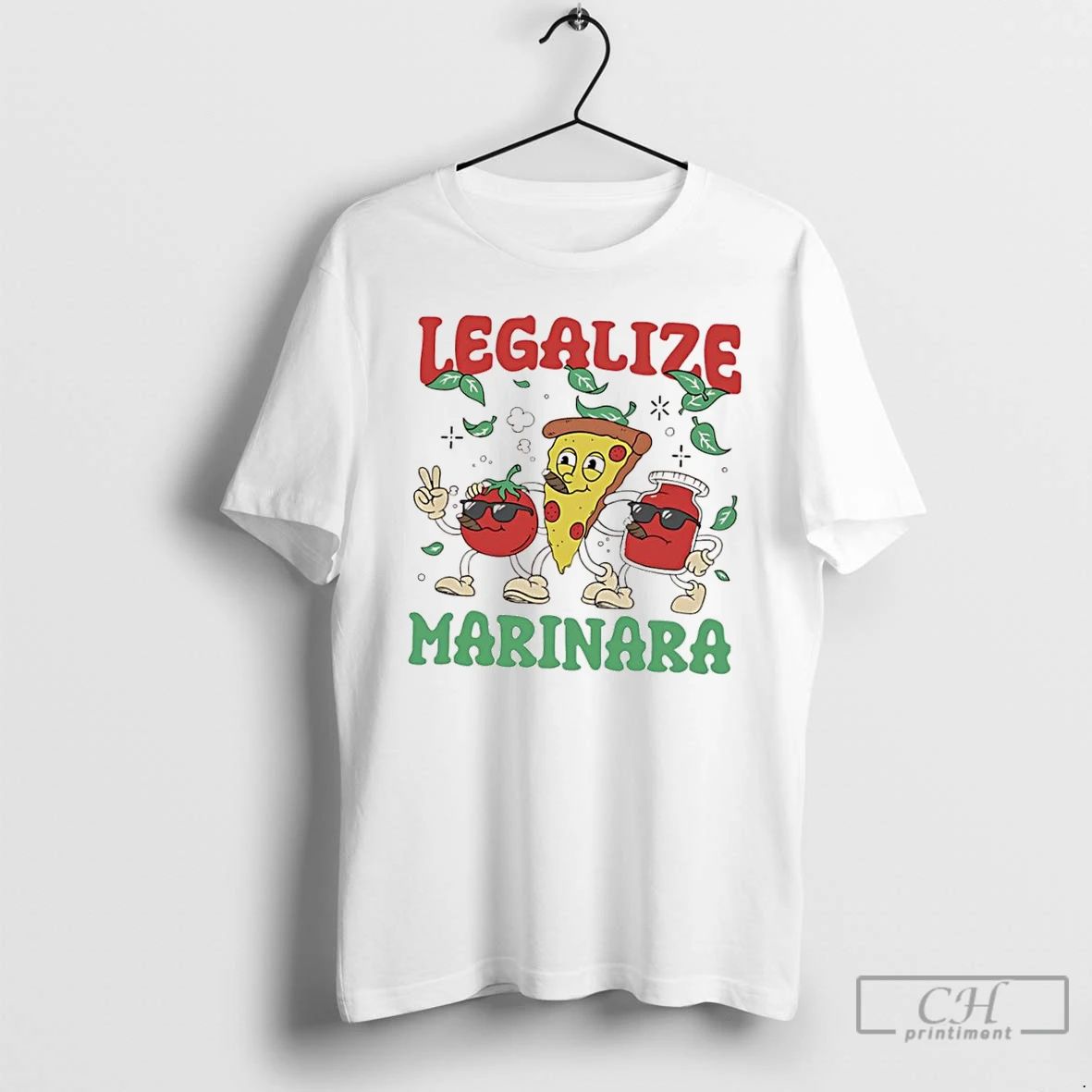 Classic Legalize Marinara Pizza Tomato Smoking T Shirts