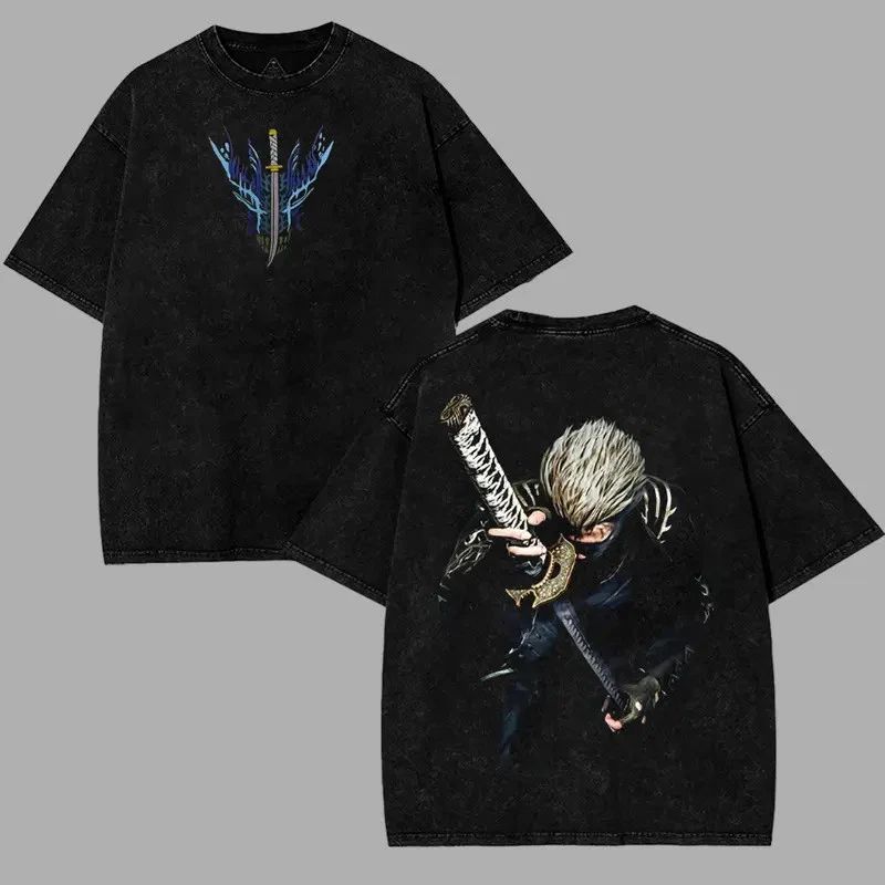 Devil May Cry Vergil the omega and alpha son Graphic Tee Streetwear T-Shirt
