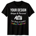 Personalised T Shirts Mens Womens Kids UK Any Text And Photo Custom Design Tee