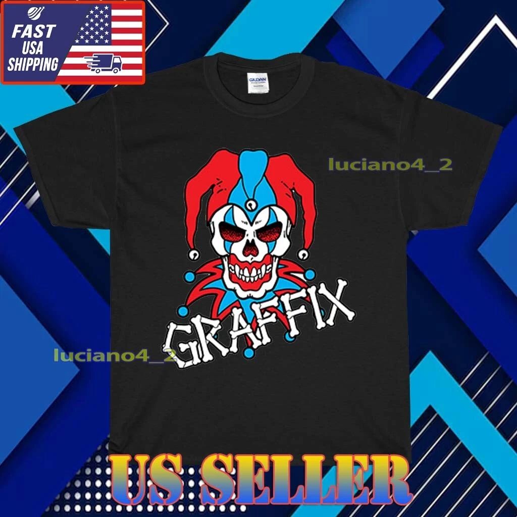 NEW GRAFFIX LOGO T-SHIRT UNISEX FUNNY AMERICAN ALL COLOR VARIANTS SIZE S-5XL