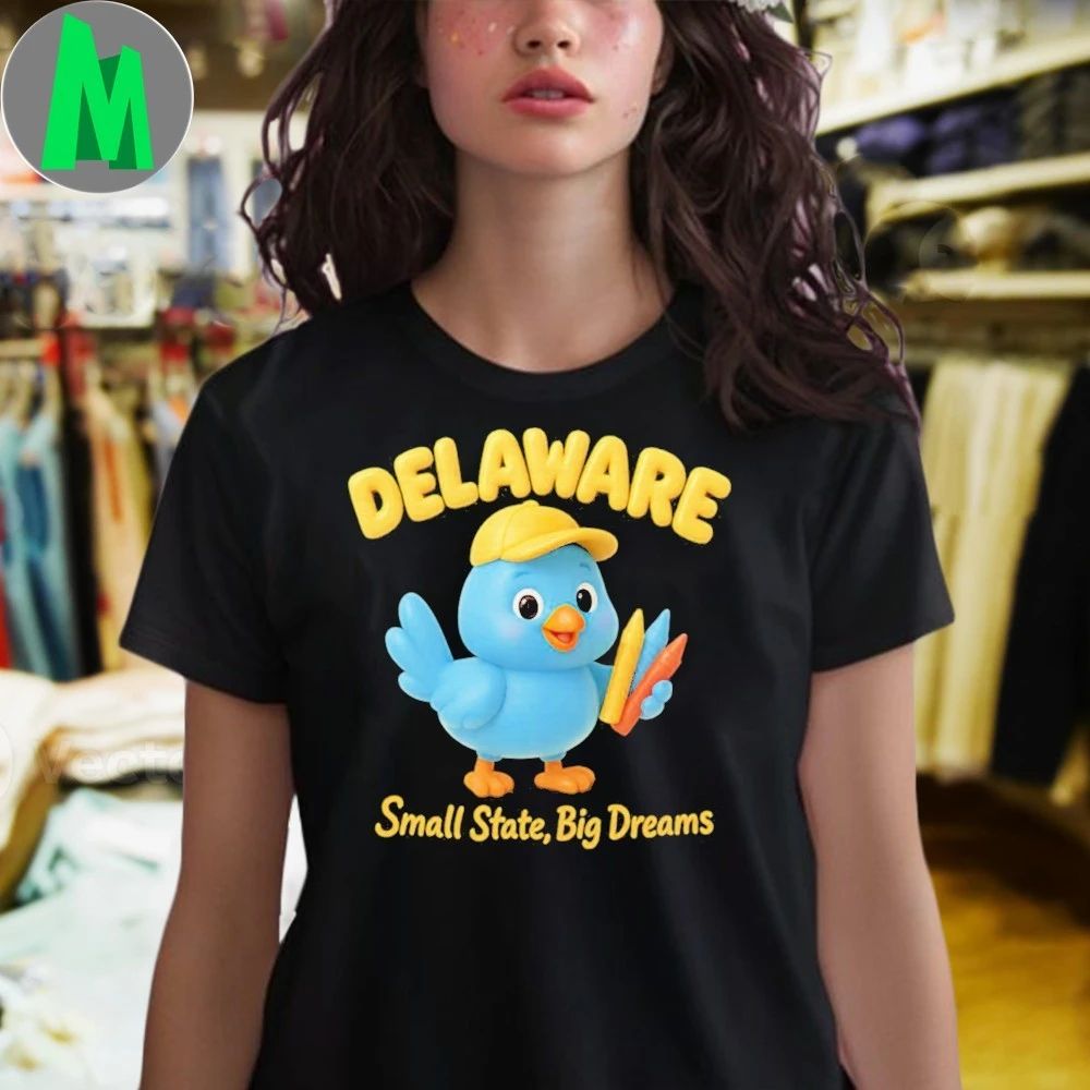 Back To School 3d – Delaware – Chick Out These Crayons Shirt