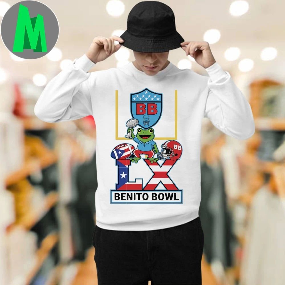 Frog benito bowl frog bad bunny shirt