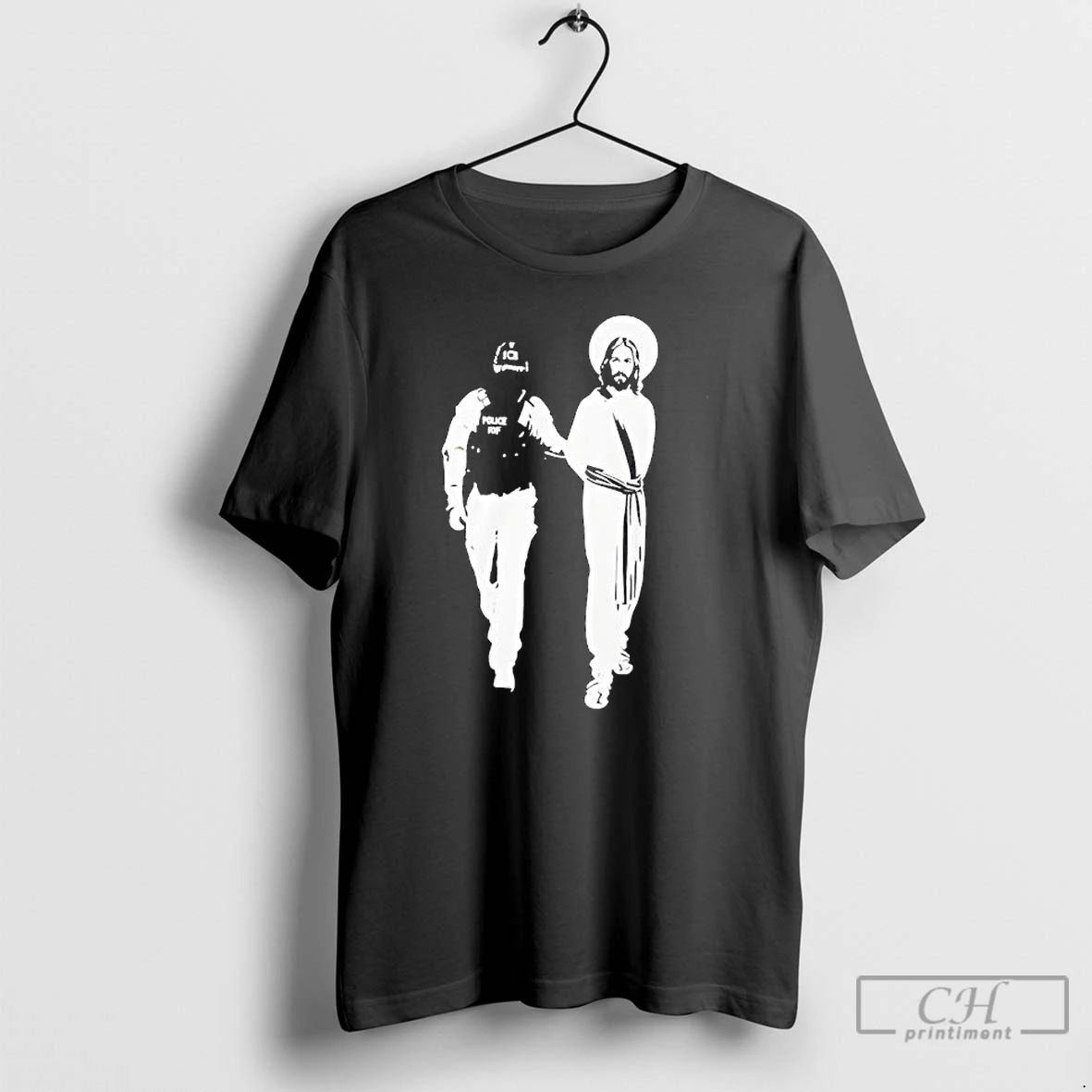 Premium Police Arrested Jesus Ice Detaining Jesus T Shirts