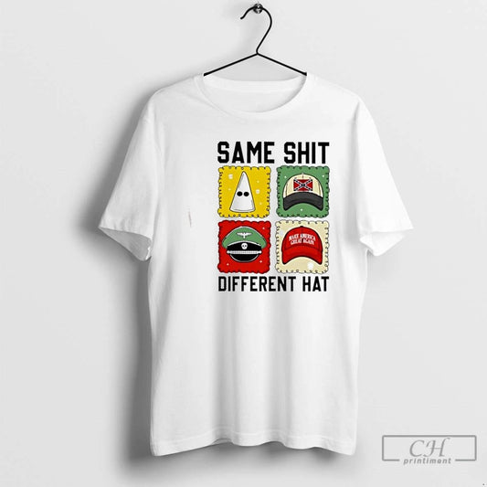 Classic 2025 America Same Shit Different Maga Red Hat T Shirts