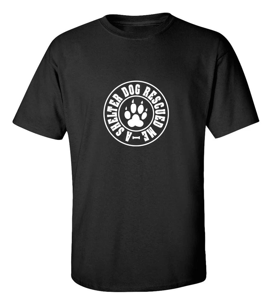 Rescue Dog T-Shirt Shelter Dog Rescued Me Pet Lover Gift Cotton Tee