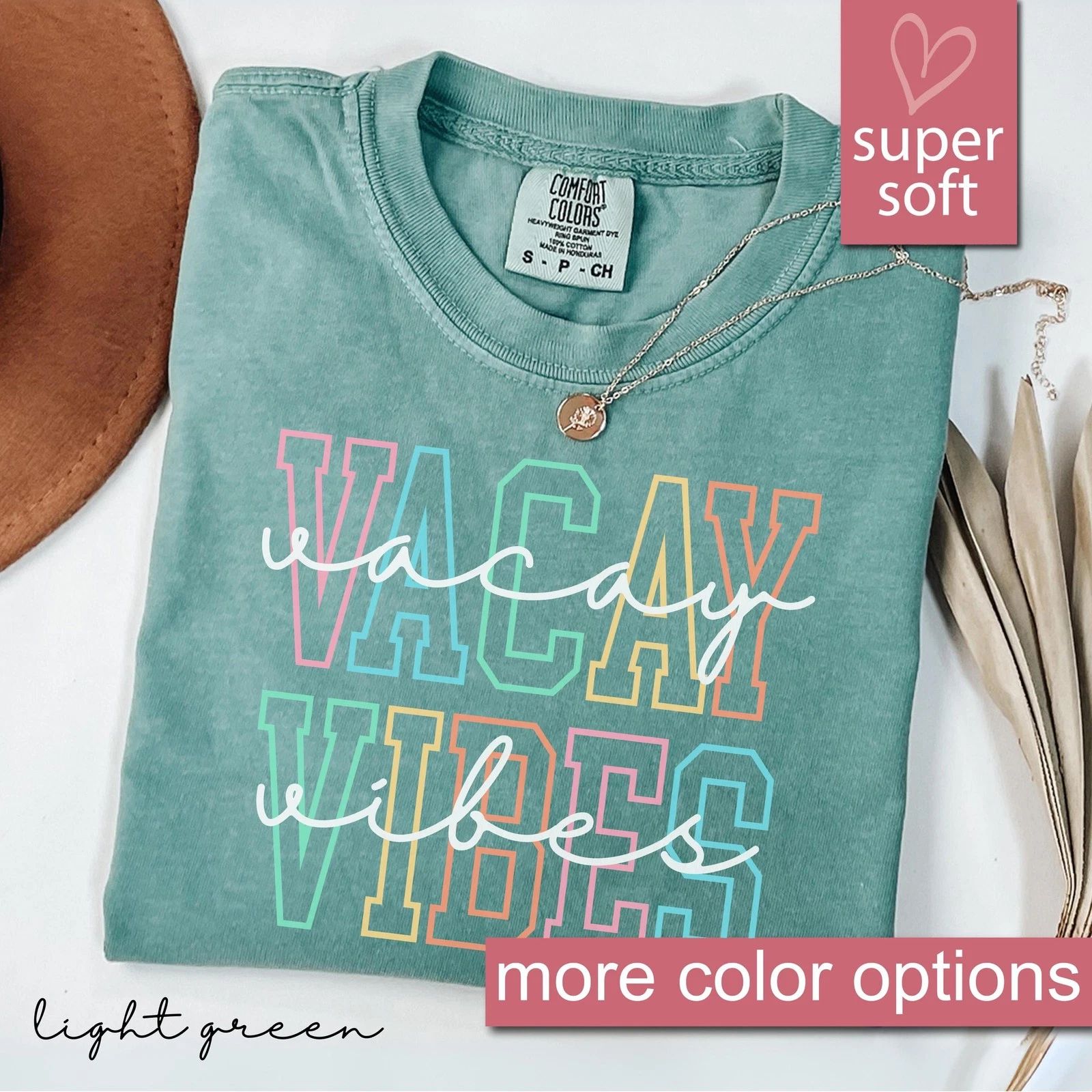 Comfort Colors® Vacay Vibes Shirt, Vacation Shirt, Camping Shirts, Travel Shirt,