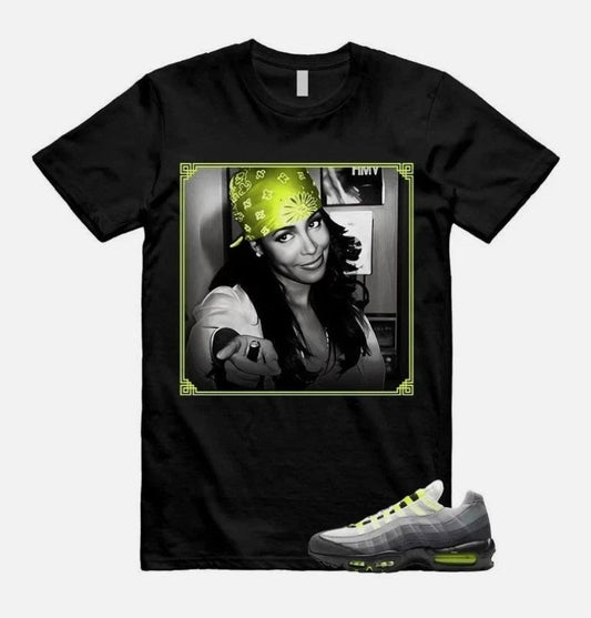 Air Max 95 Big Bubble Neon Yellow Black Cool Grey 2026 OG T Shirt