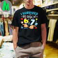 Original I Survived 100 Days Of 67 Funny Meme 100th Day Of School 6 7 Shirt
