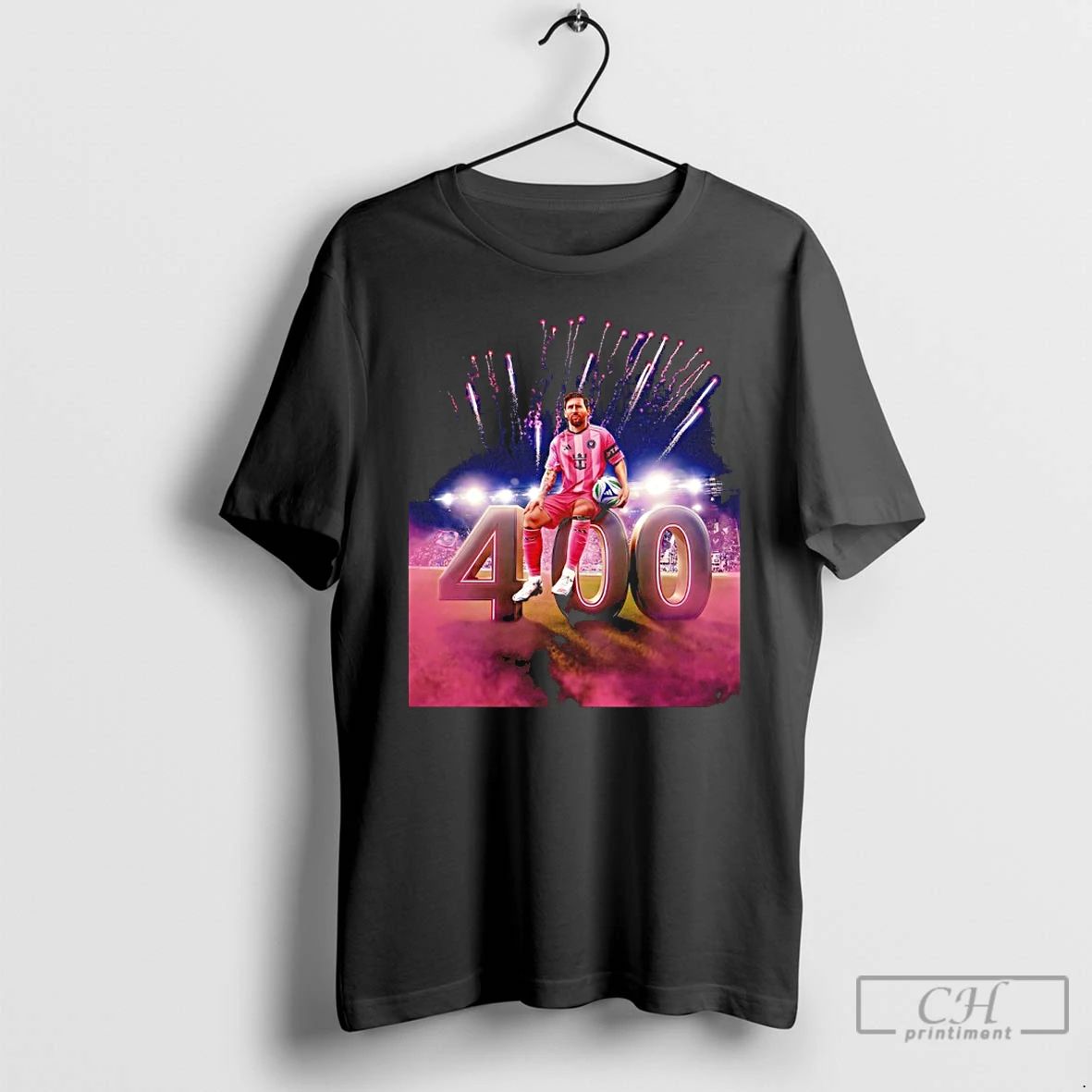 Premium Leo Messi Reaches 400 Assists In His Professional Career T Shirts