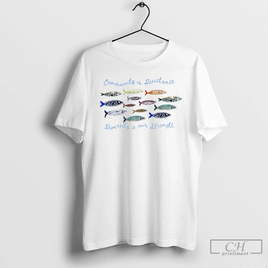 Classic Anti Ice Community Is Resistance Is Our Strength Anti Fascist T Shirts