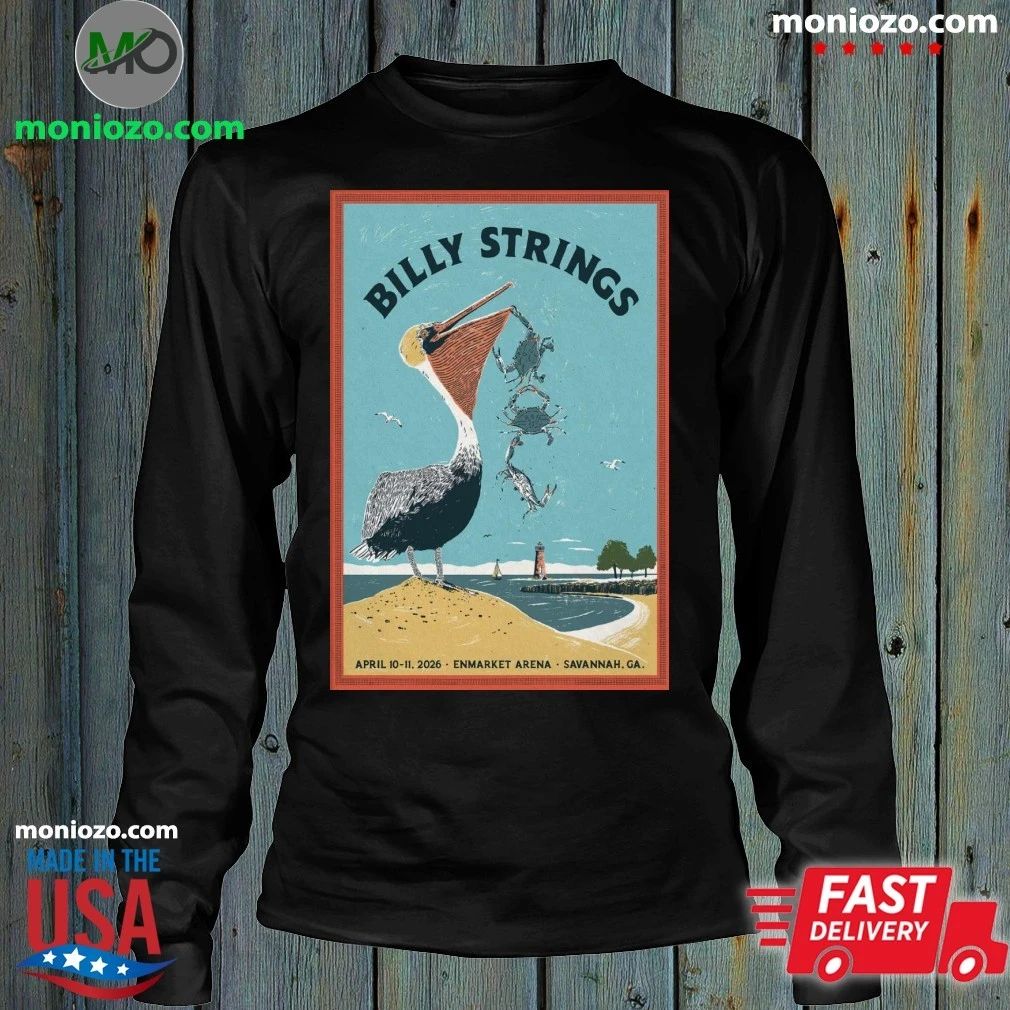 Original Billy Strings Savannah Enmarket Arena Apr 10-11 2026 Poster Shirt