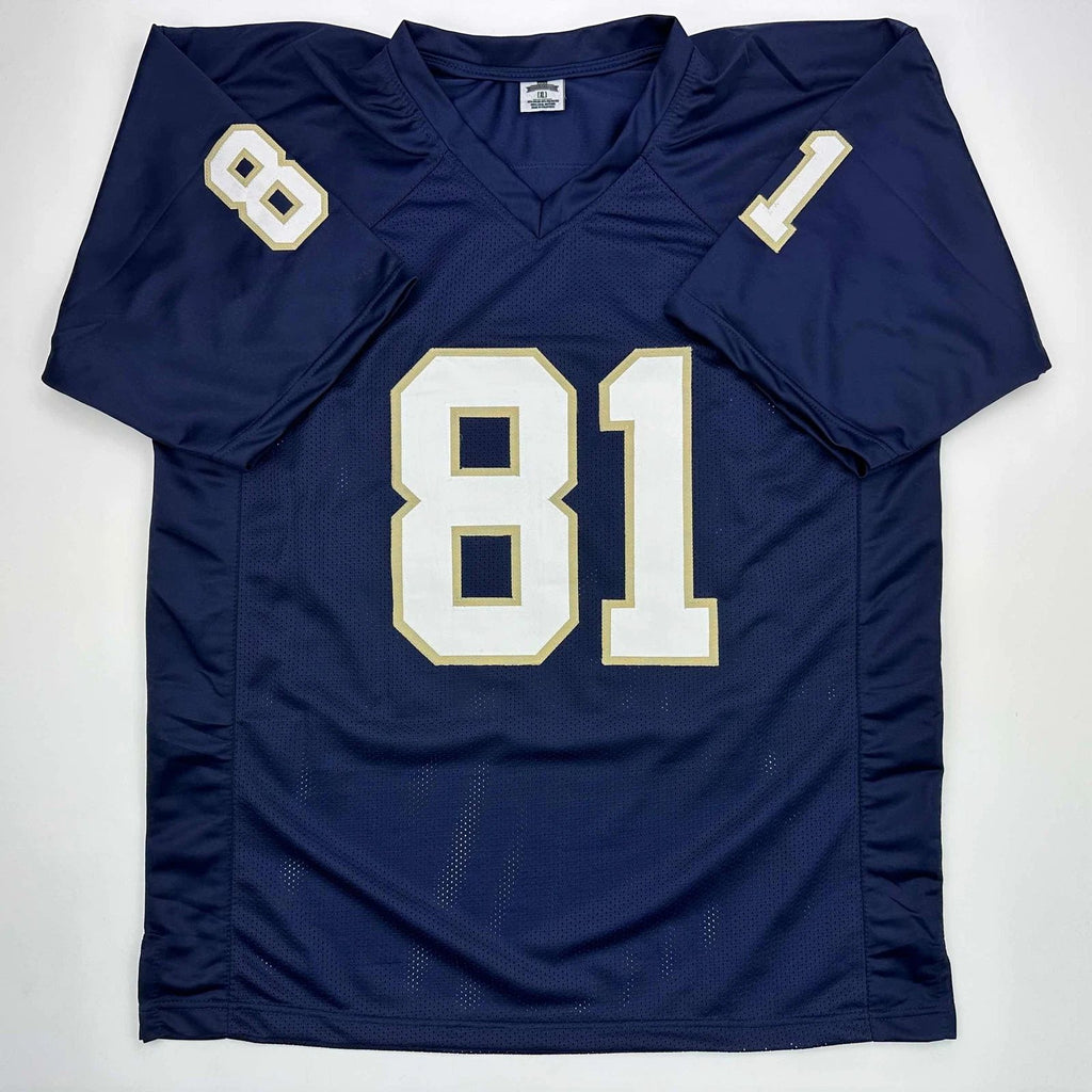 Tim Brown ND Blue Reprint Jersey