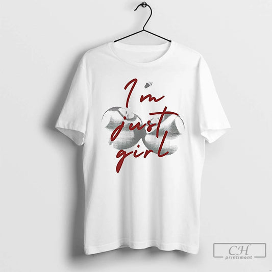 Premium Twin Cherry Im Just A Girl T Shirts