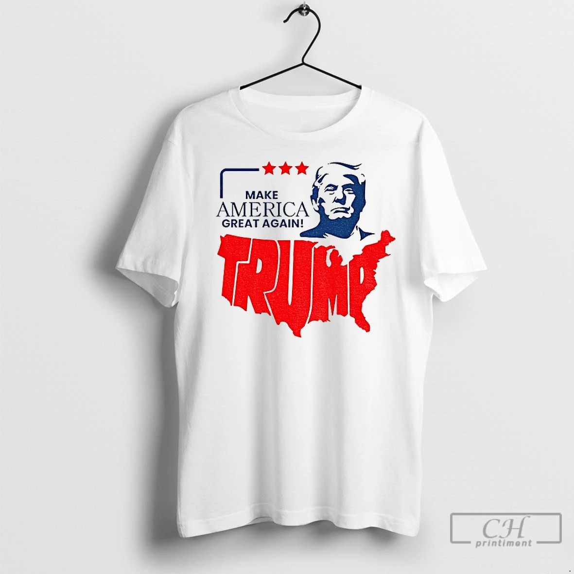 Premium Donald Trump Make America Great Again America Map Republican