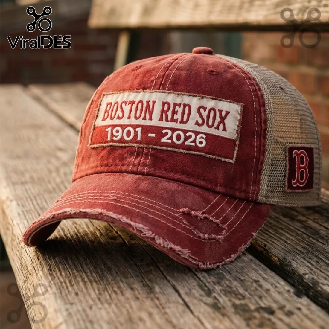 Boston Red Sox 125 Anniversary Distressed Cap