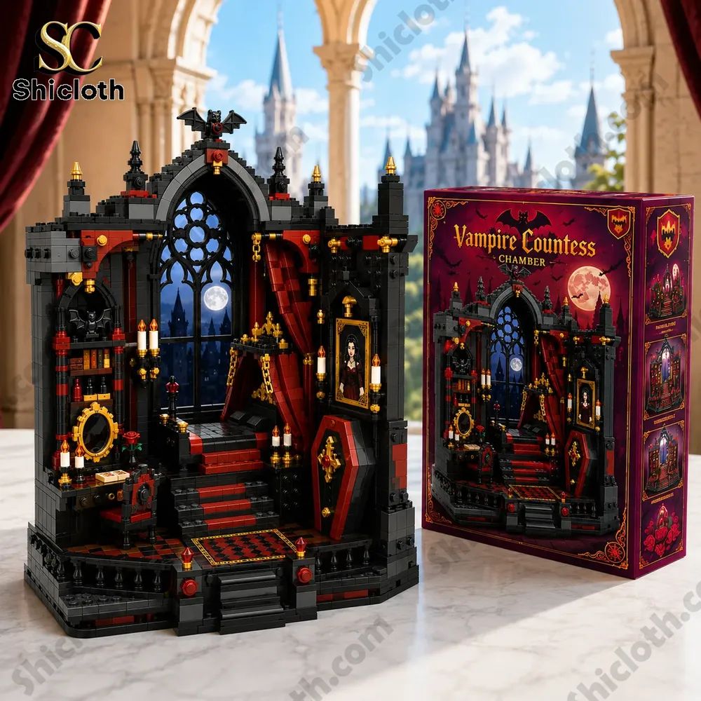 Crimson Moon Vampire Countess Chamber Building Brick Set
