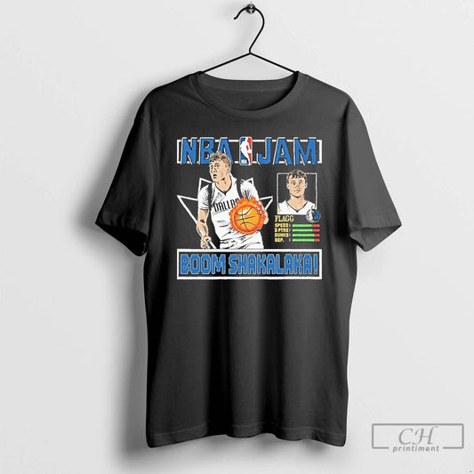 Classic Nba Jam Cooper Flagg Dallas Mavericks T Shirts