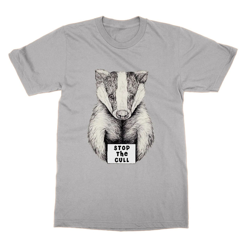 Stop the Cull Badger Protest t-shirt funny nerd tee animal protest present gift