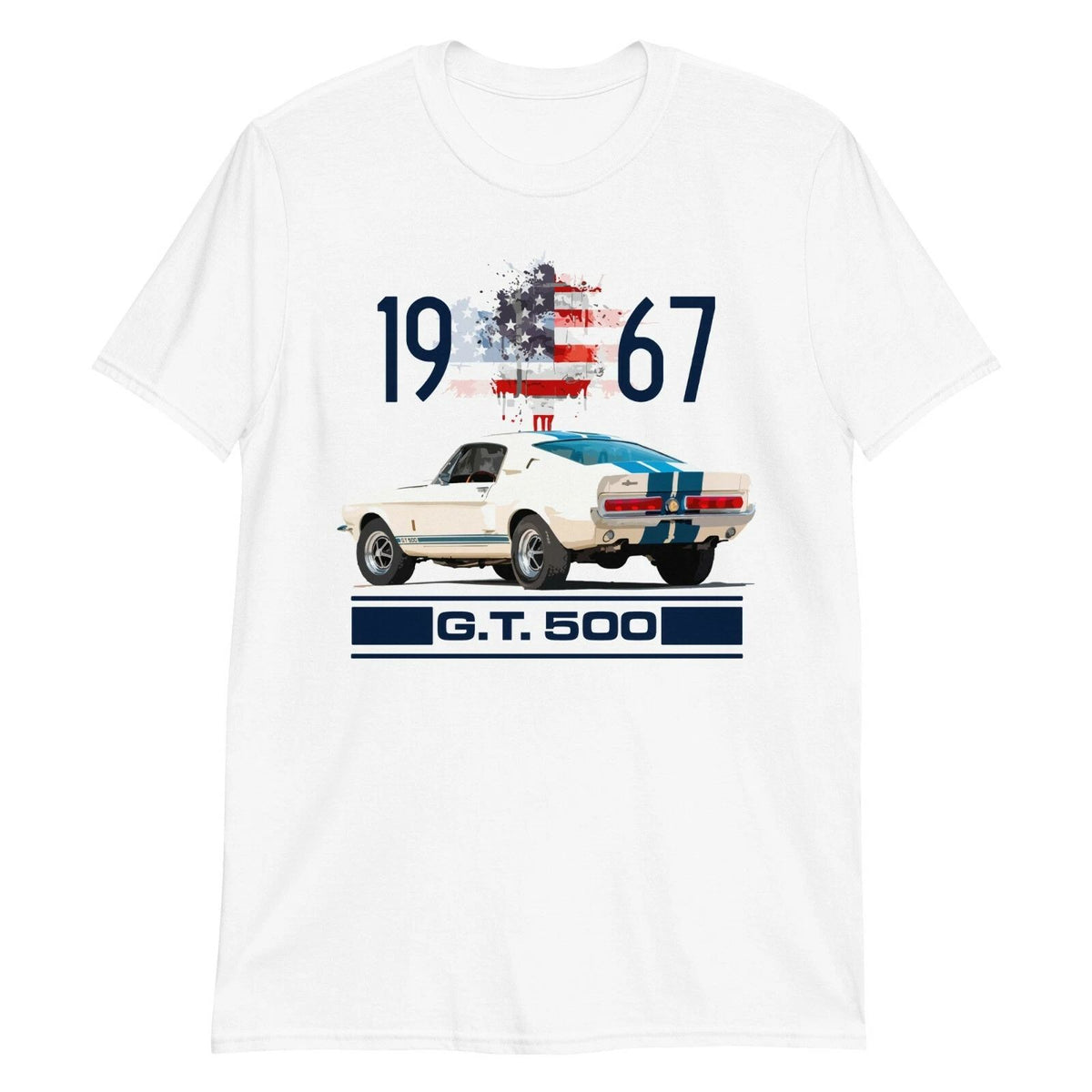 1967 Shelby GT500 Mustang Fastback Collector Car Gift Short-Sleeve T-Shirt
