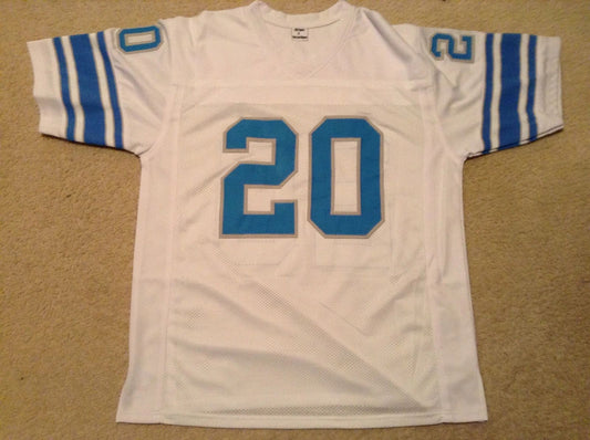 Barry Sanders White Mesh Football Jersey, Football Team Apparel