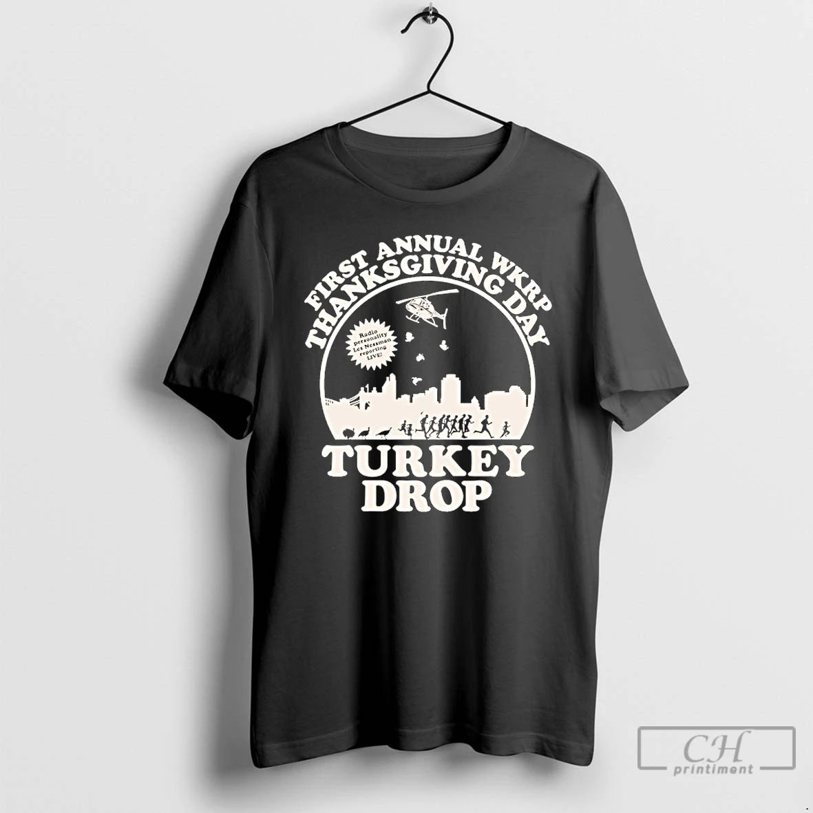 Classic Turkey Drop First Annual Wkrp Thanksgiving Day T Shirts