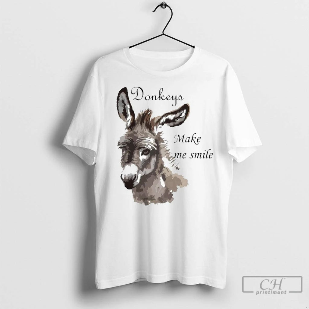 Premium Donkeys Make Me Smile Cute Miniature Donkey Mini Donkey