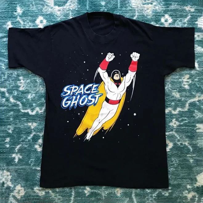 Space Ghost Brak Black Tee Cotton Unisex Shirt Full Size 8D991