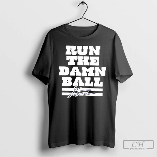 Classic Indianapolis Colts Jonathan Taylor Run The Damn Ball Signature T Shirts
