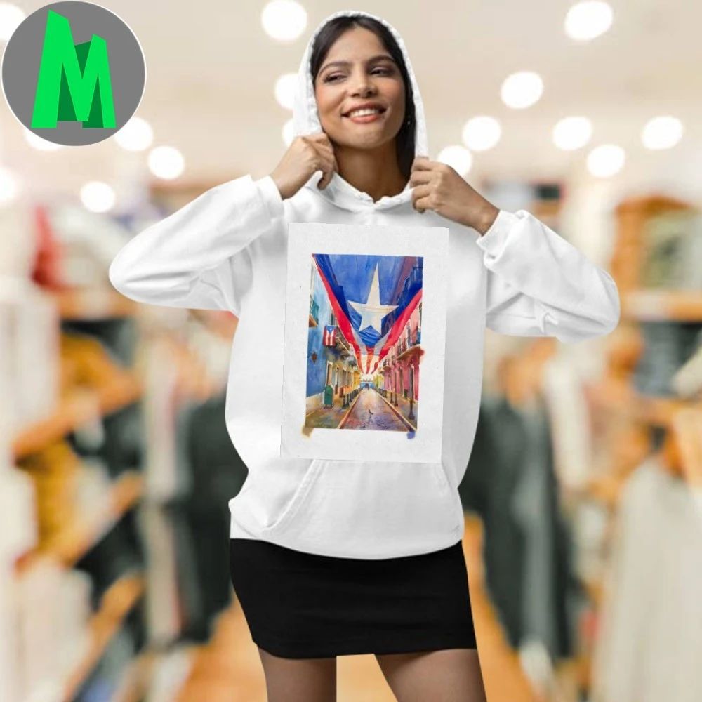 Original La Bandera Boricua Poster T-Shirt