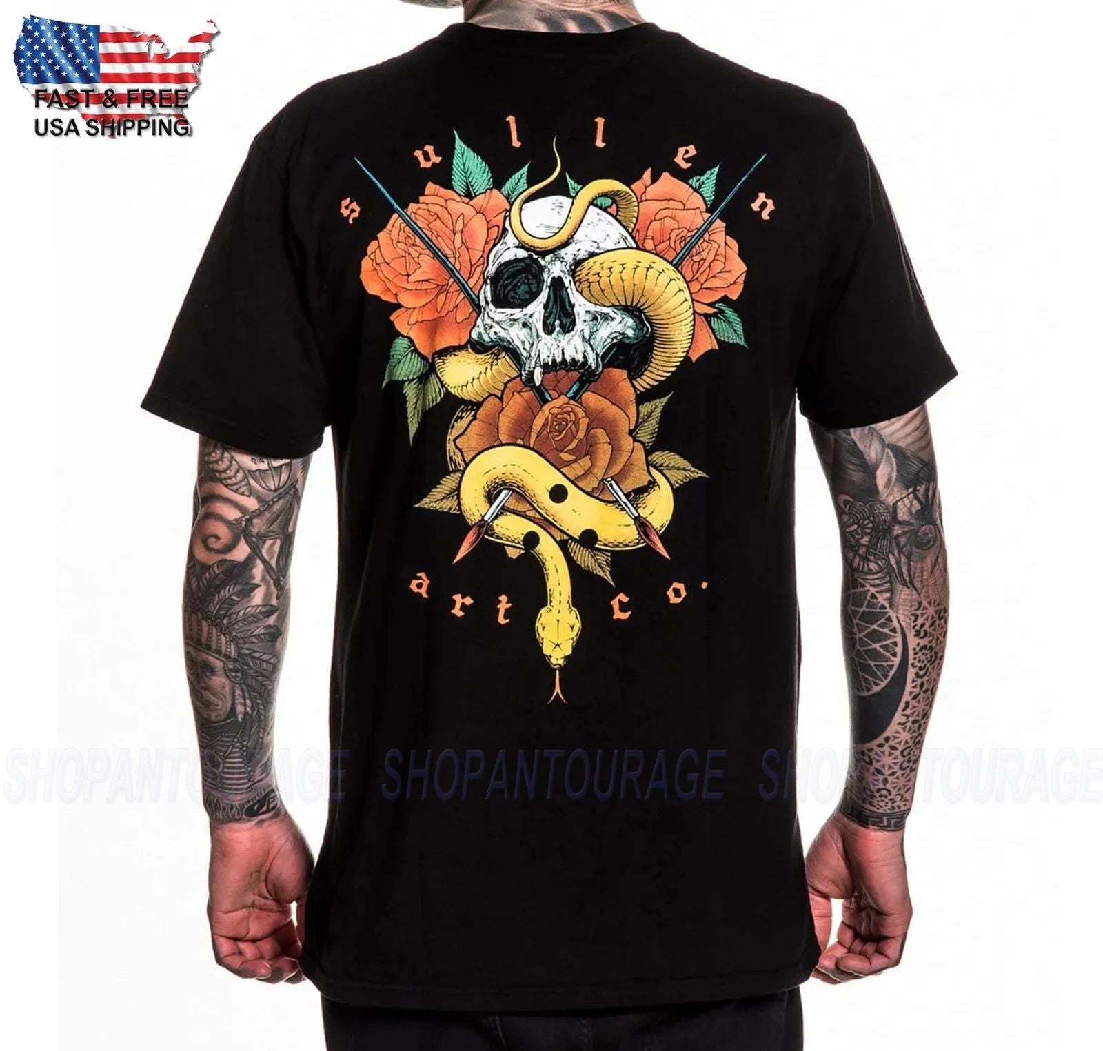 T-shirt A Maniche Corte Premium SCM6403 Sullen Art Collective Serpentine