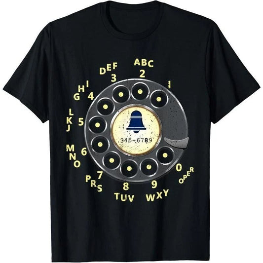 Vintage Rotary Phone Retro 80s 90s Nostalgic Graphic Tee Graphic Unisex Shirt