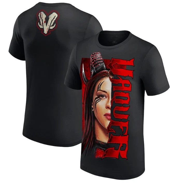 Men's Black Stephanie Vaquer Split Face T-Shirt