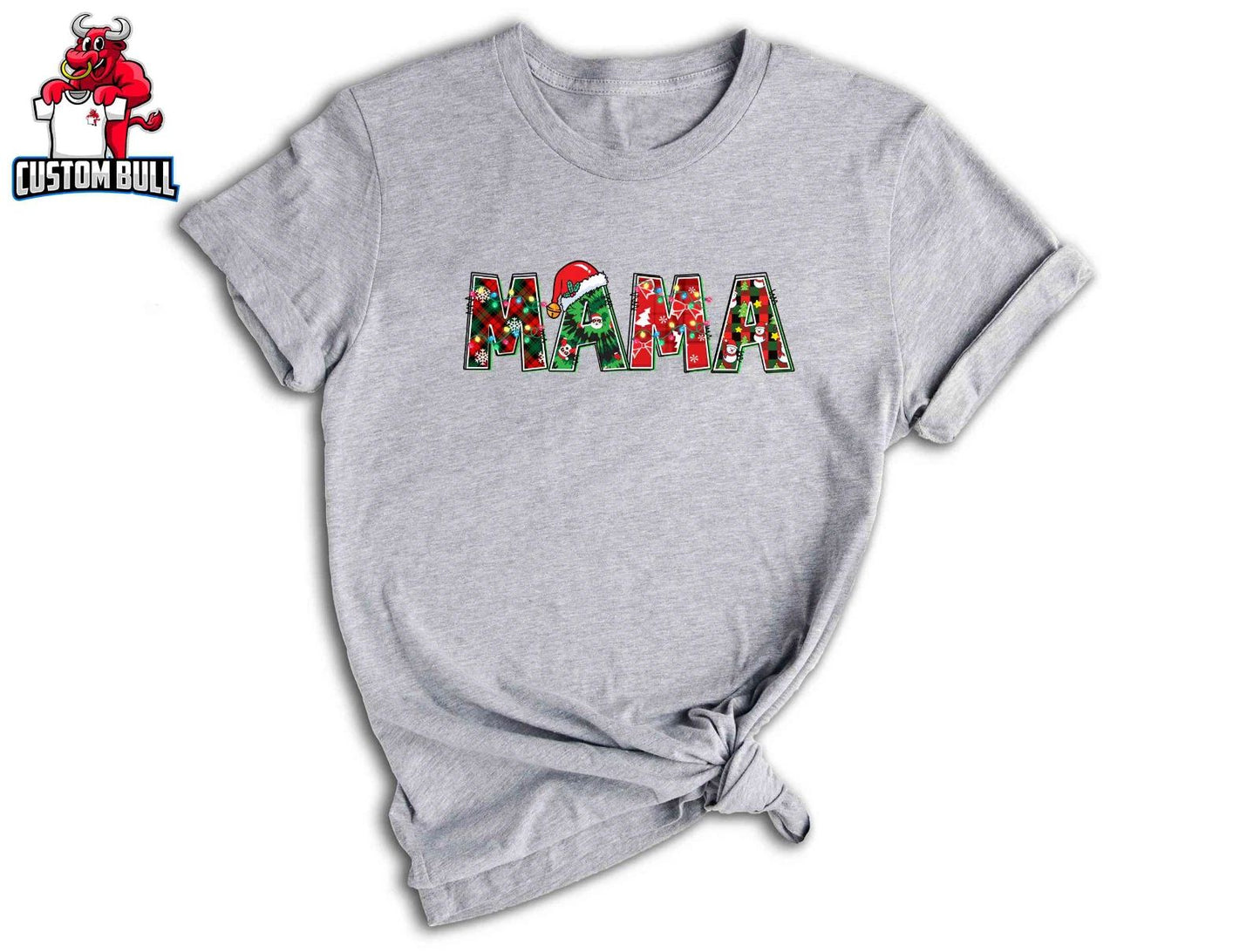 Christmas Mama Shirt, Christmas Gift For Mama, Women's Christmas Shirt